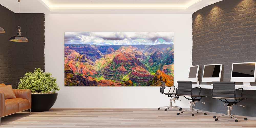 Renkli Kanyon Vadileri Panoramik Manzarası Büyük Ebat Duvar Dekor Ürünü 14191