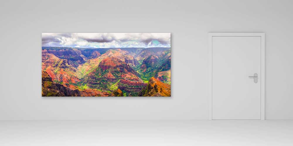 Renkli Kanyon Vadileri Panoramik Manzarası Büyük Ebat Duvar Dekor Ürünü 14191