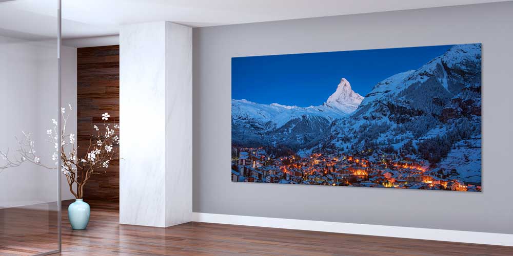 Kış Manzarası Zermatt Büyük Ebat Duvar Dekoru 14233