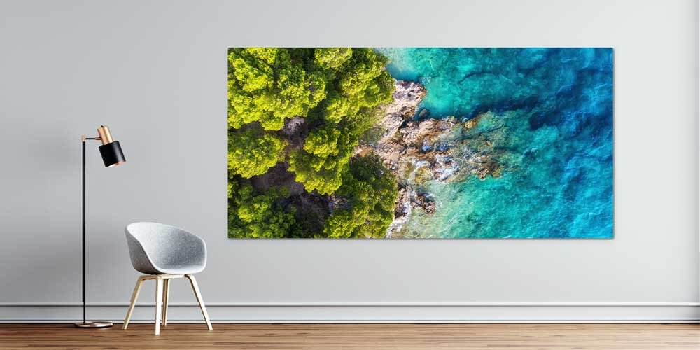 Deniz ve Orman Hattı Büyük Ebat Duvar Dekoru 14263