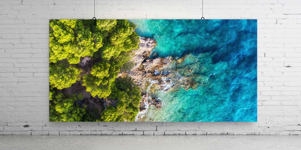 Deniz ve Orman Hattı Büyük Ebat Duvar Dekoru 14263