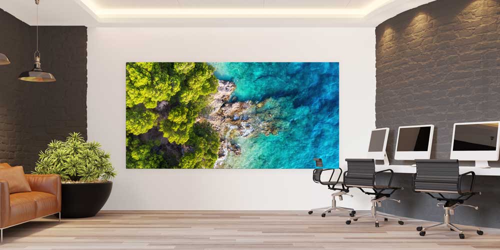 Deniz ve Orman Hattı Büyük Ebat Duvar Dekoru 14263