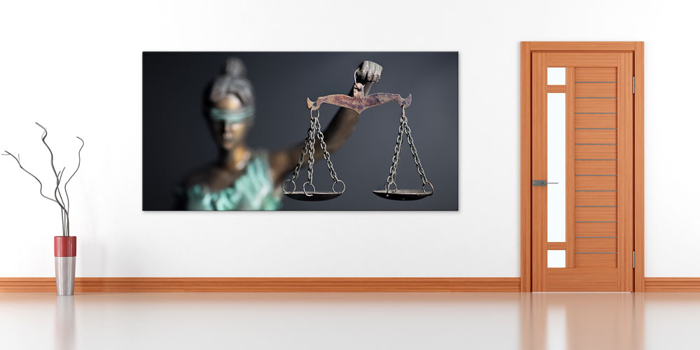 Adalet Terazisi Temalı Büyük Ebat Duvar Dekoru 7872