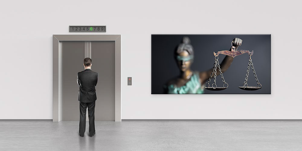 Adalet Terazisi Temalı Büyük Ebat Duvar Dekoru 7872