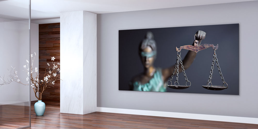 Adalet Terazisi Temalı Büyük Ebat Duvar Dekoru 7872