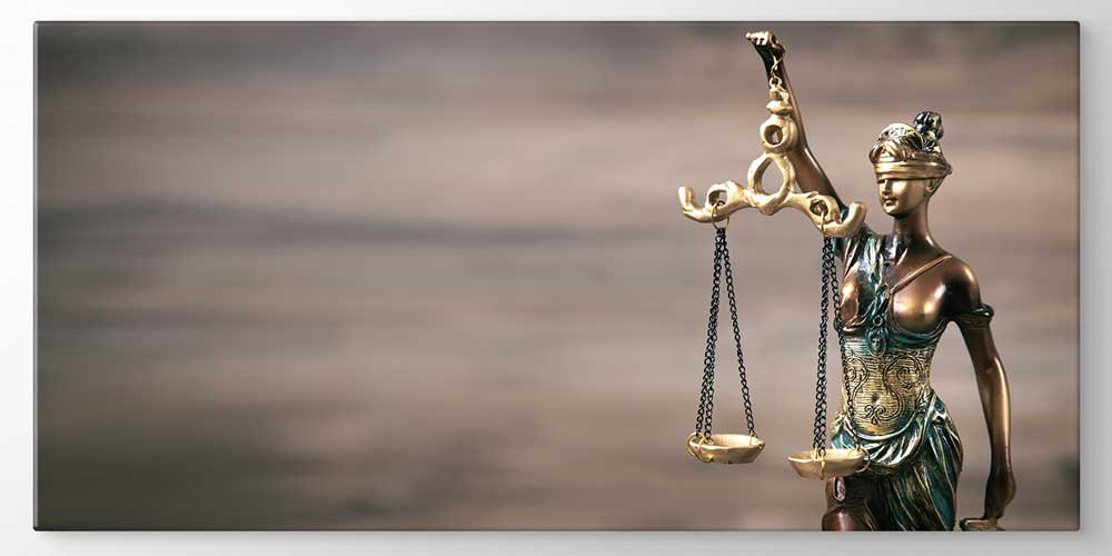 Lady Justice ve Adalet Terazisi Temalı Büyük Ebat Duvar Dekoru 7879