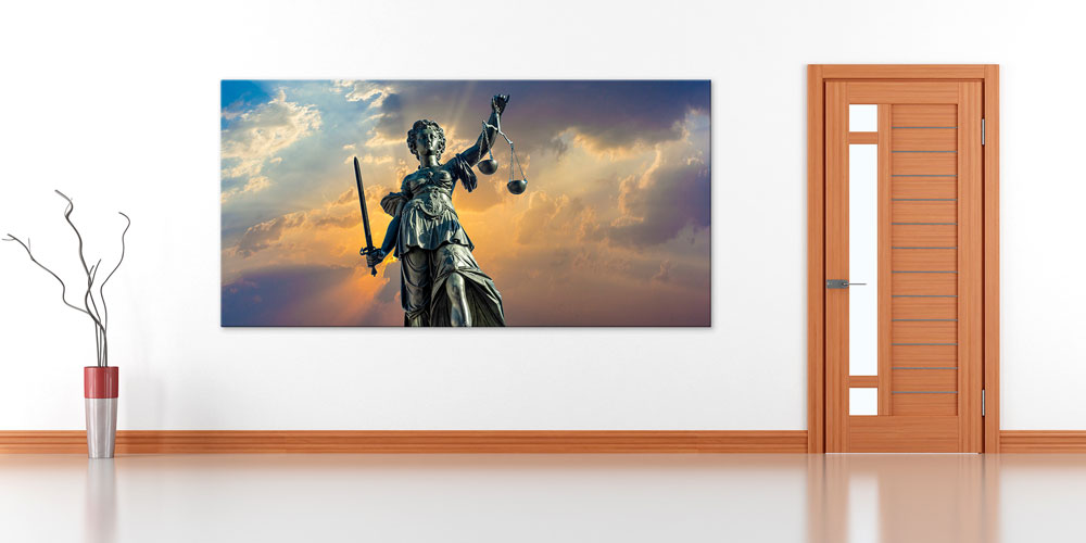 law-wall-decor-7871-02 Lady Justice Temalı Büyük Ebat Duvar Dekoru 7871