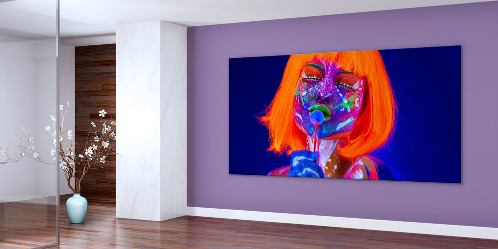 Neon Makyajlı Kadın Portresi Duvar Dekoru 7921