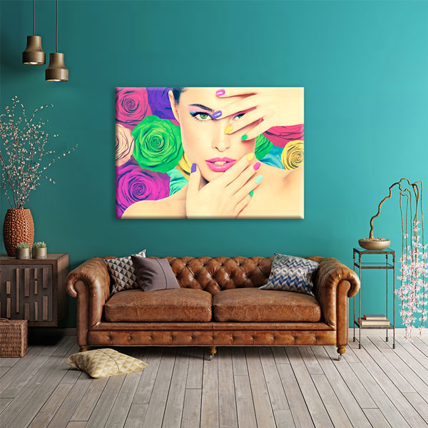 Renkli Makyaj ve Manikür Duvar Tablosu – 5643
