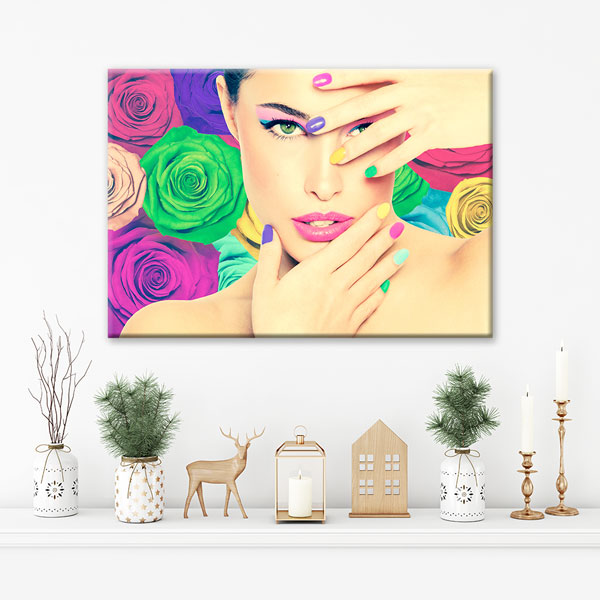 Renkli Makyaj ve Manikür Duvar Tablosu – 5643