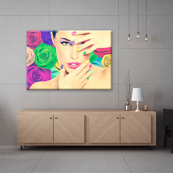 Renkli Makyaj ve Manikür Duvar Tablosu – 5643
