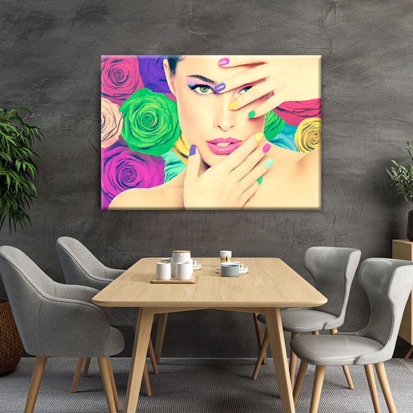 Renkli Makyaj ve Manikür Duvar Tablosu – 5643