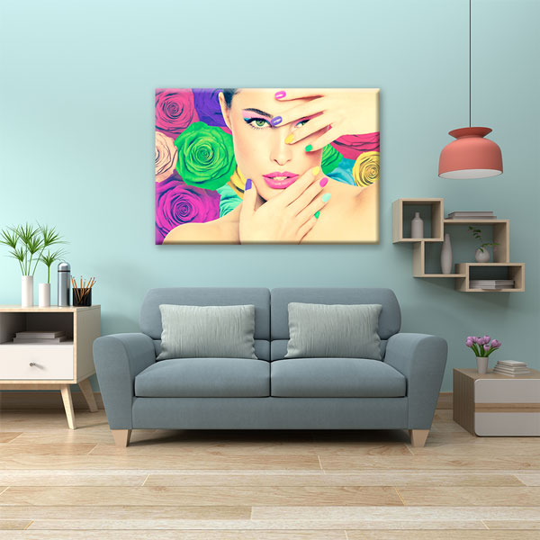 Renkli Makyaj ve Manikür Duvar Tablosu – 5643
