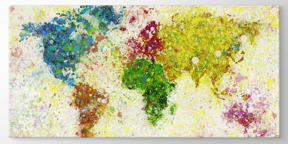 Bu büyük ebatlı duvar dekoru renklerin enerjisini dünya 7841