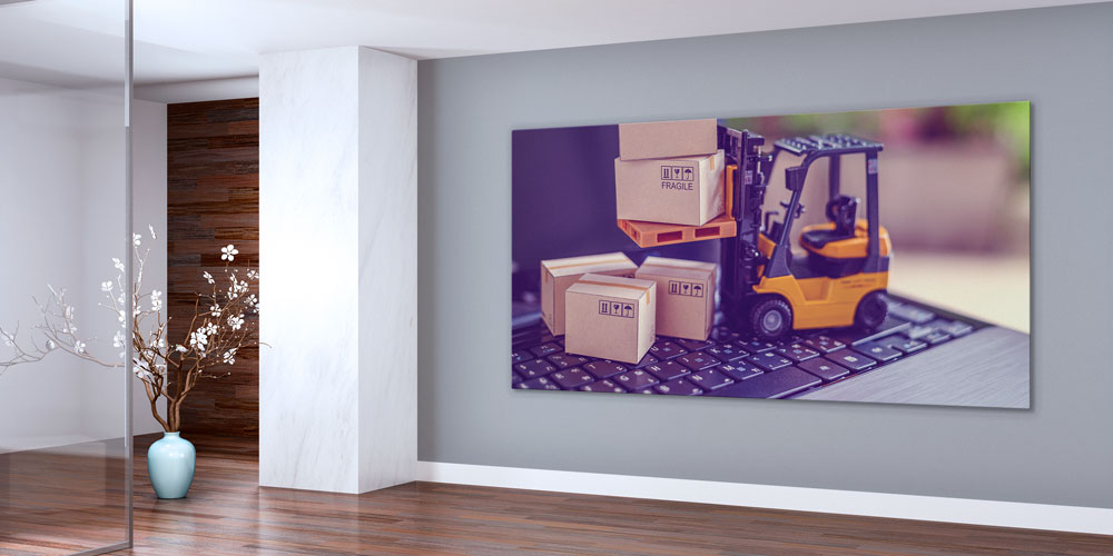E-Ticaret ve Lojistik Temalı Büyük Ebat Duvar Dekoru 7959