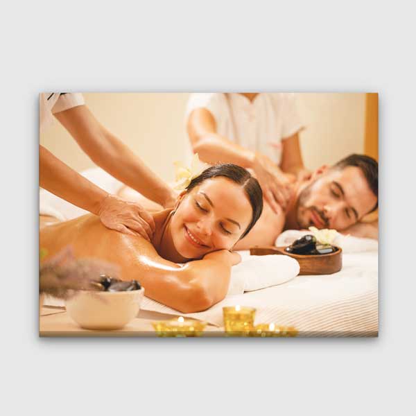 Çift Masaj Spa Ritüeli Kanvas Tablo – 5922