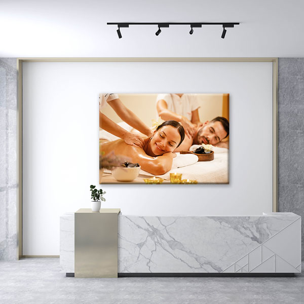 Çift Masaj Spa Ritüeli Kanvas Tablo – 5922