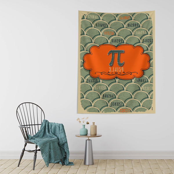 matematik-duvar-dekoru-8415-01 Pi Sayısı Duvar Örtüsü 8415