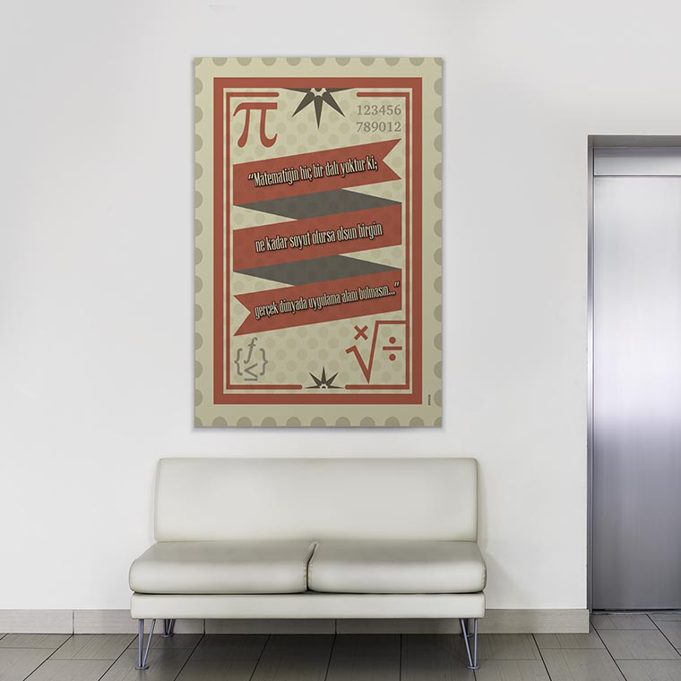 matematik-duvar-tasarimi-b-305-03 Okul Poster Tablo: Matematiğin Uygulama Alanları Sözü – B-305