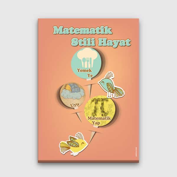 matematik-sinif-dekoru-b-306-00 Okul Poster Tablo: Matematik Stili Hayat Motivasyon Posteri – B-306