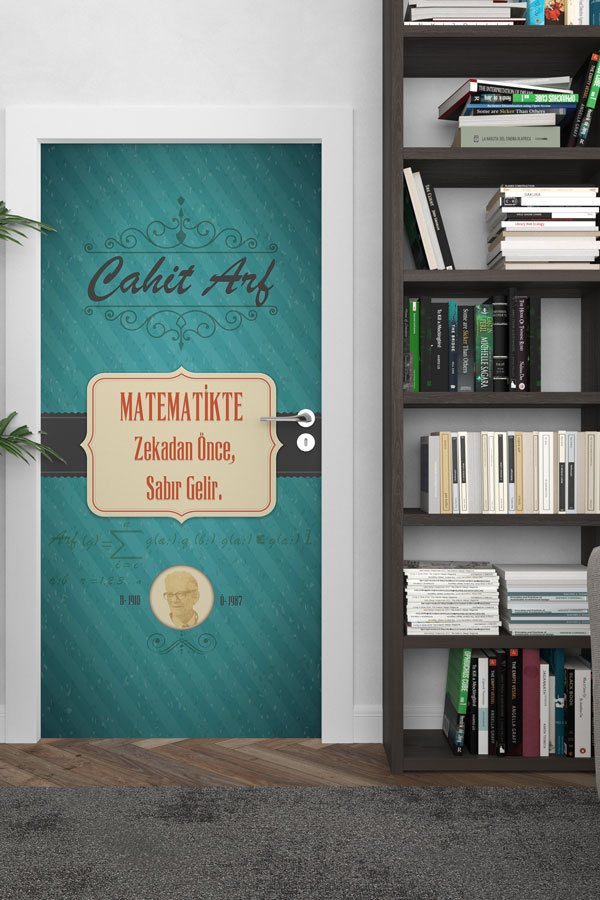 Cahit Arf Temalı Matematik Sınıf Kapı Giydirme 8566