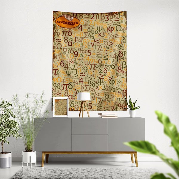 Matematik Sembolleri Duvar Örtüsü 8418