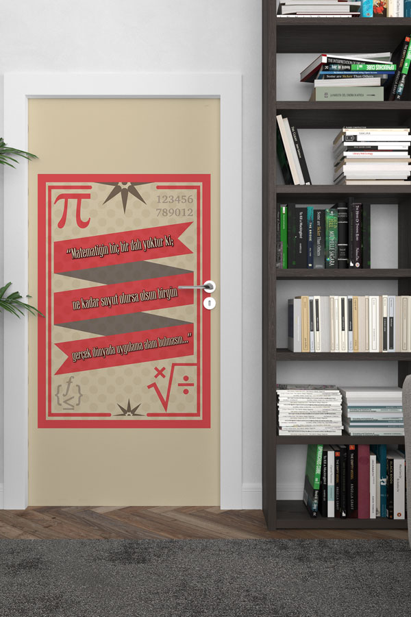 Matematik Sınıfı Kapı Tasarımı - Soyutluk ve Uygulama Temalı 8568
