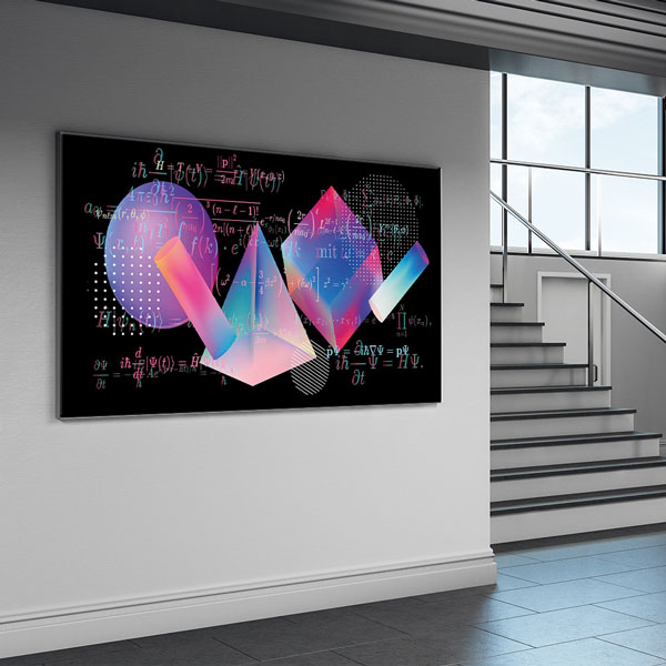 Okul Poster Tablo: Soyut Geometri ve Kuantum Denklemleri – 10385