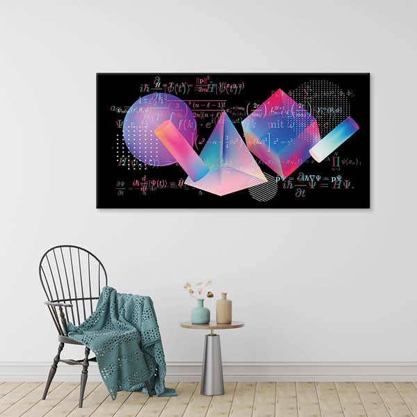 Okul Poster Tablo: Soyut Geometri ve Kuantum Denklemleri – 10385