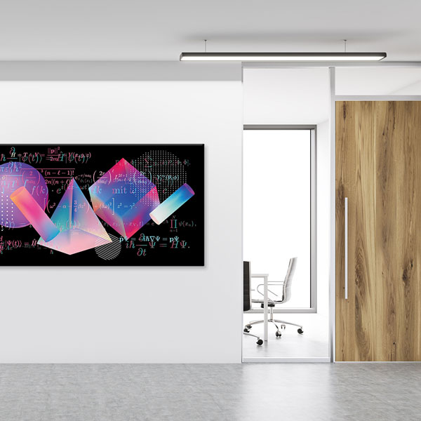 Okul Poster Tablo: Soyut Geometri ve Kuantum Denklemleri – 10385