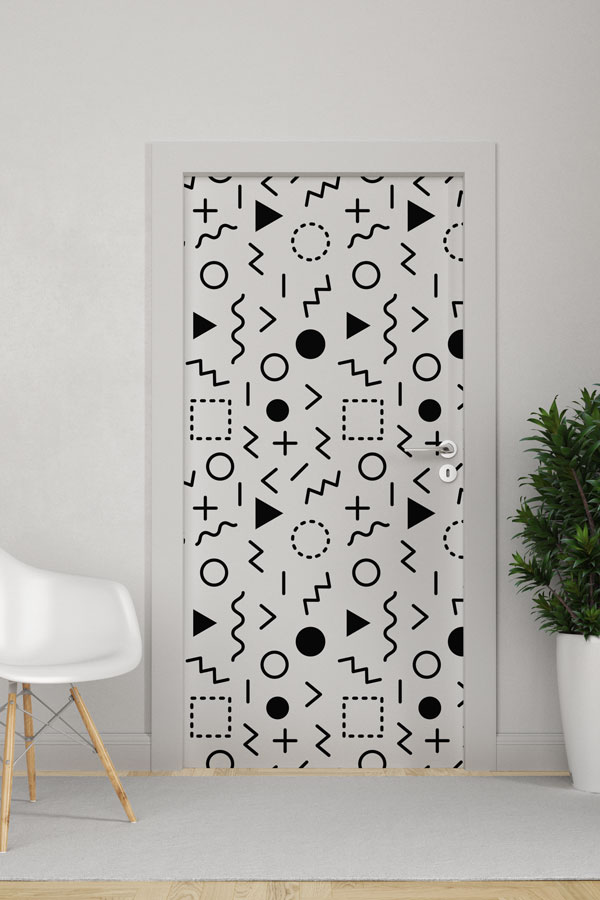 Matematik Sembollü Kapı Giydirme 8638