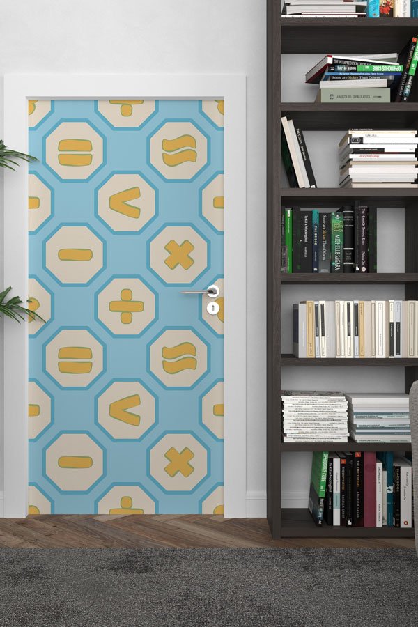 Matematik Sembolleri Kapı Giydirme 8594