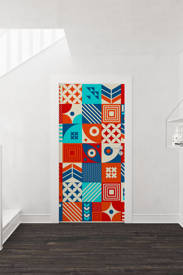 Matematik Geometri Kapı Giydirme 8631