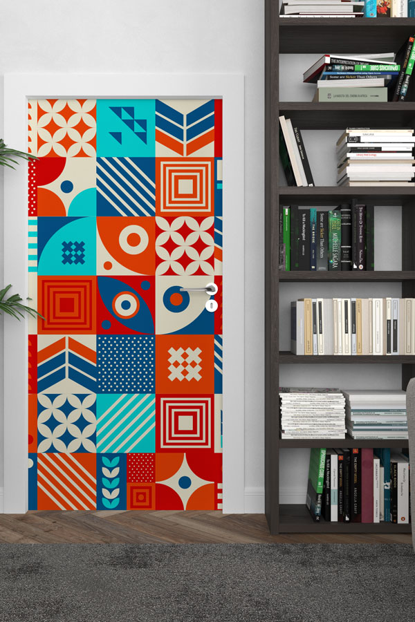 Matematik Geometri Kapı Giydirme 8631