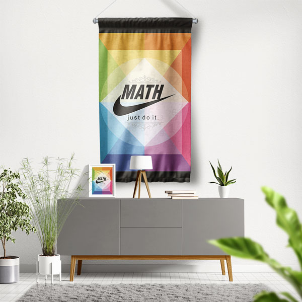 "MATH Just Do It" Duvar Flaması 8051