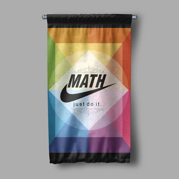 "MATH Just Do It" Duvar Flaması 8051