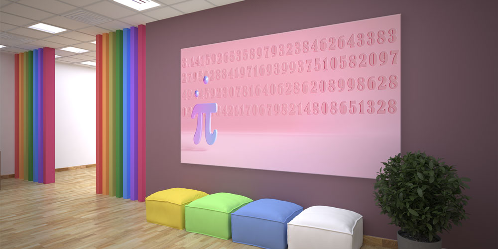 Pi Sembolü Matematik Duvar Dekoru 10209