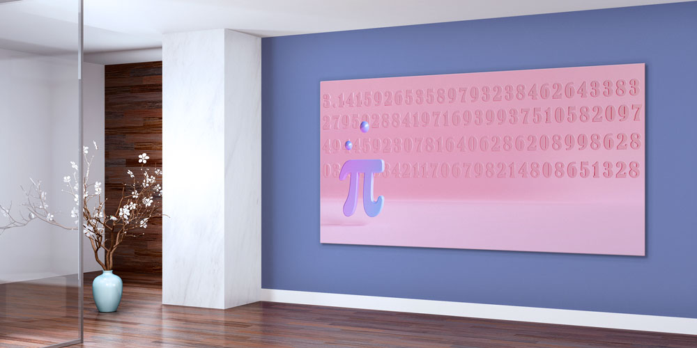 Pi Sembolü Matematik Duvar Dekoru 10209