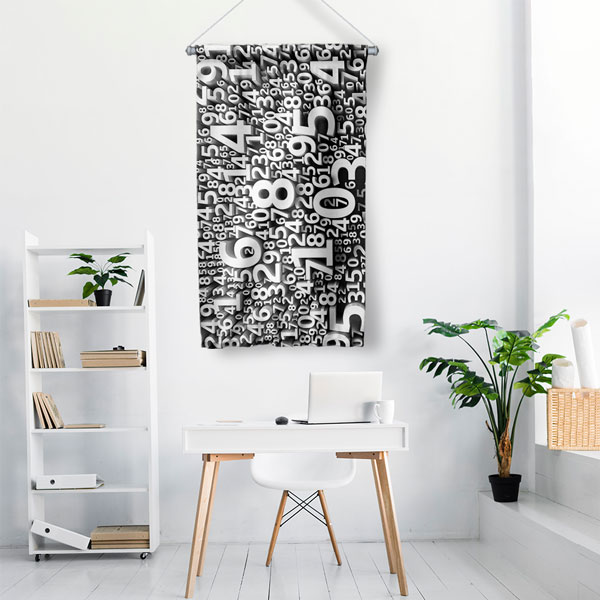 Sayılar Matrisi Duvar Flaması 10270