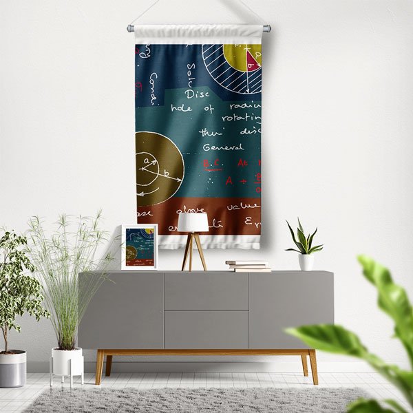 Matematik Formülleri Duvar Flaması 8046