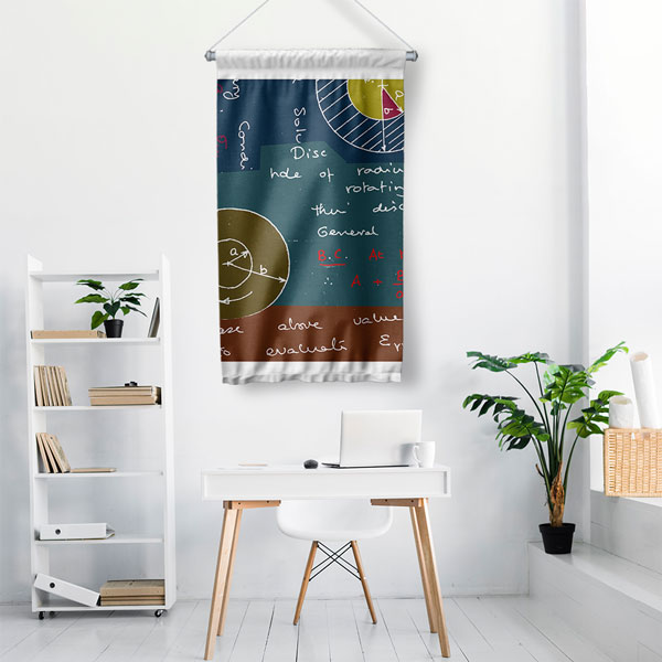 math-class-wall-decor-8046-02 Matematik Formülleri Duvar Flaması 8046