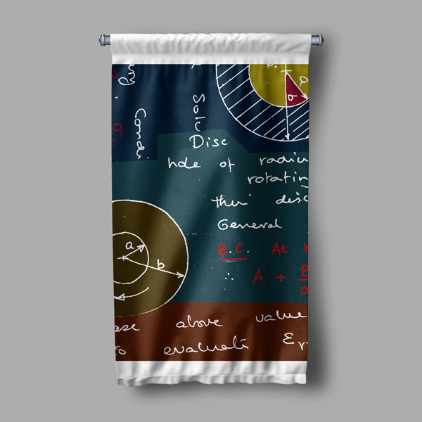 math-class-wall-decor-8046-05 Matematik Formülleri Duvar Flaması 8046