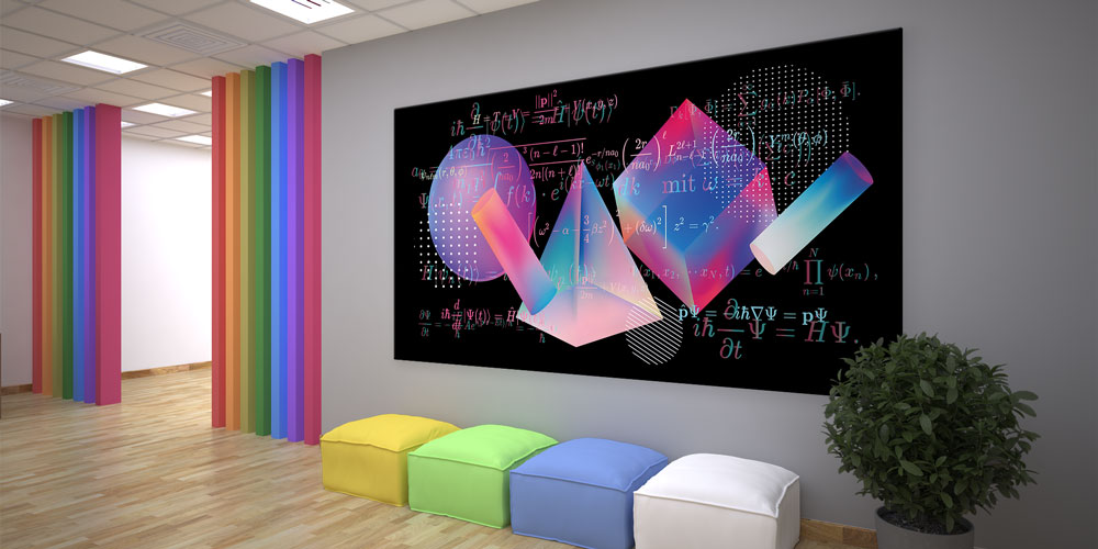 Matematik Geometri Büyük Duvar Dekoru 10205