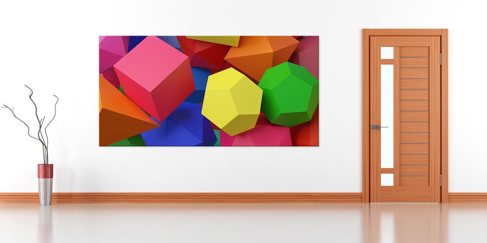 math-class-wall-decoration-10208-01 3D Geometrik Şekiller Duvar Dekoru 10208