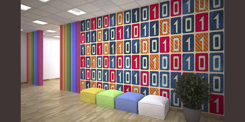 Binary Kod Sayıları Duvar Kağıdı 1091