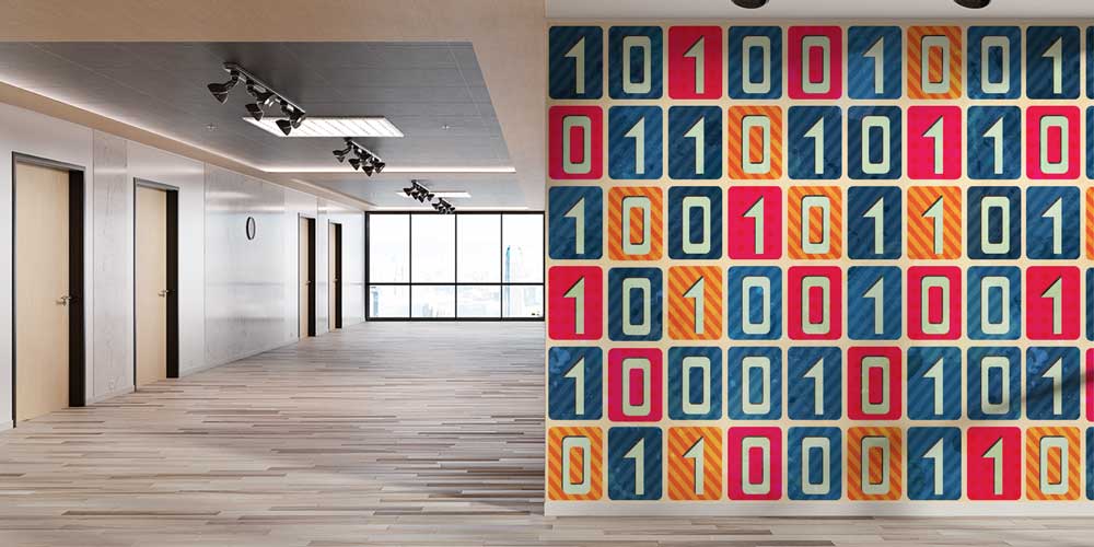 Binary Kod Sayıları Duvar Kağıdı 1091