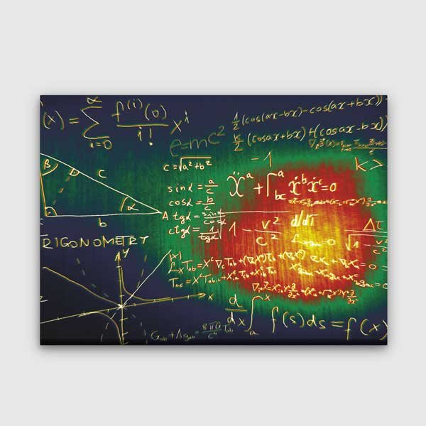 math-class-wall-display-b-320-00 Okul Poster Tablo: Soyut Matematik Denklemleri ve Trigonometri – B-320
