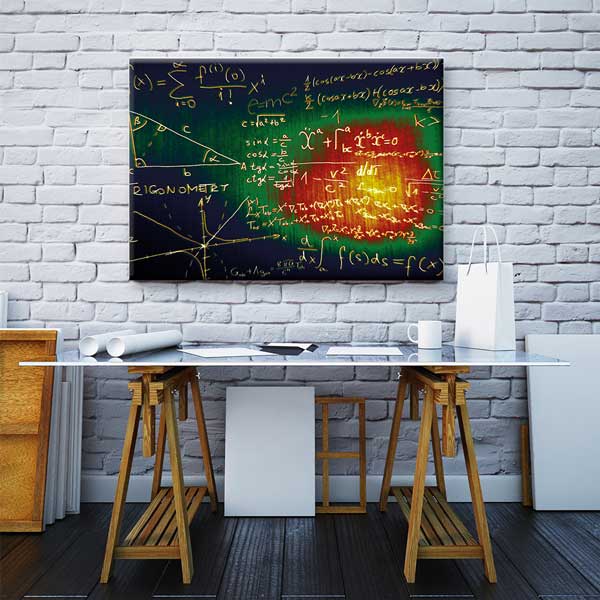 Okul Poster Tablo: Soyut Matematik Denklemleri ve Trigonometri – B-320