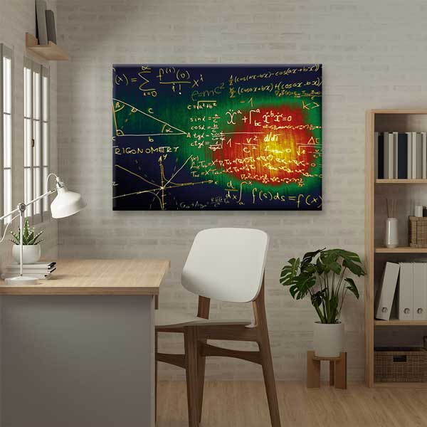 Okul Poster Tablo: Soyut Matematik Denklemleri ve Trigonometri – B-320