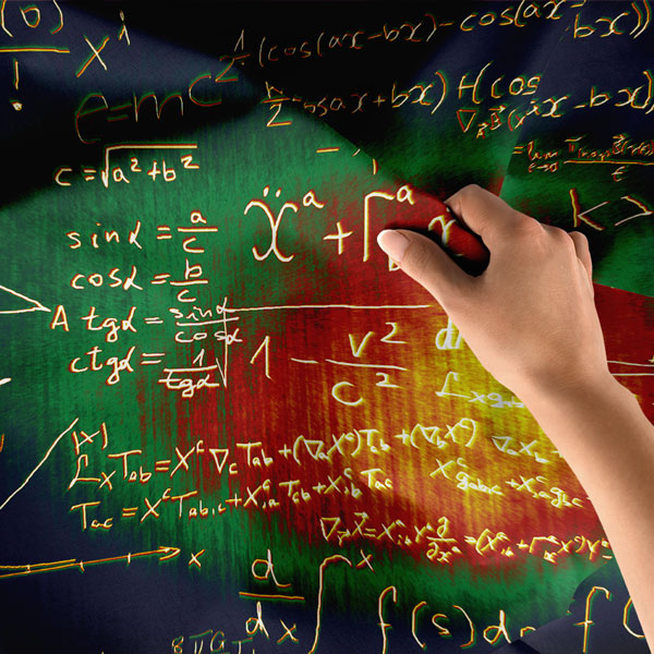 Matematik Formülleri Desenli Duvar Örtüsü 8232